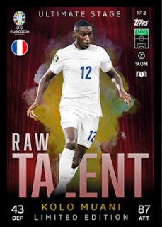 Randal Kolo Muani France Topps Match Attax EURO 2024 Raw Talent Limited Edition #RTLE2